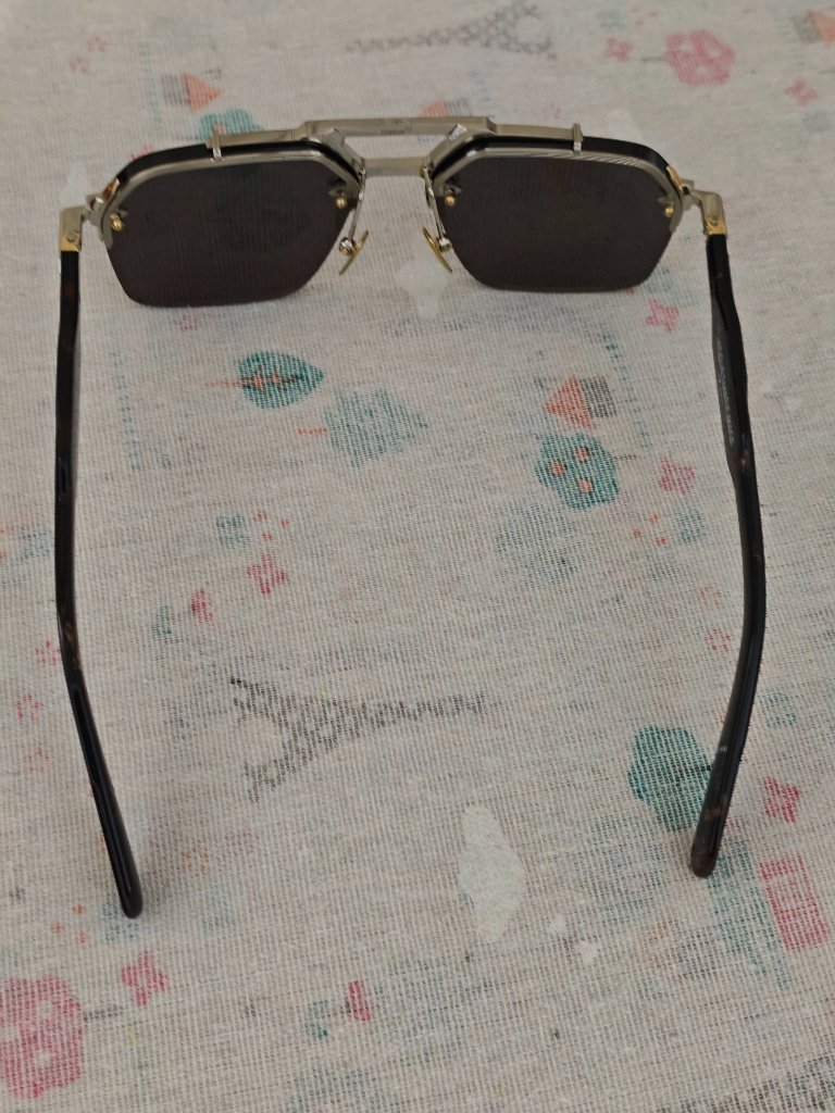 Jacques Marie Mage Rimless Silver Tortoise Temple Sunglasses With Full Box Set — image 8 of 8